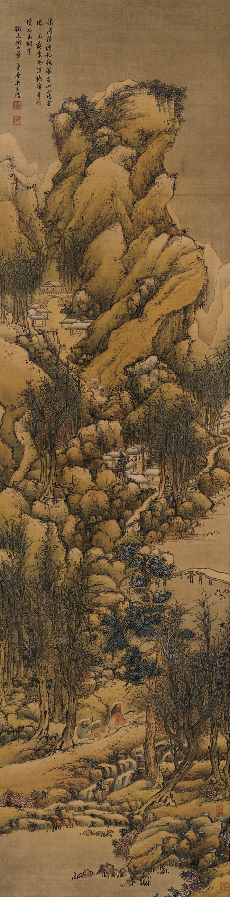 吴克谐 山水立轴