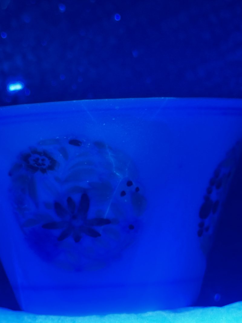 清雍正 斗彩团花纹马蹄杯 - 图12