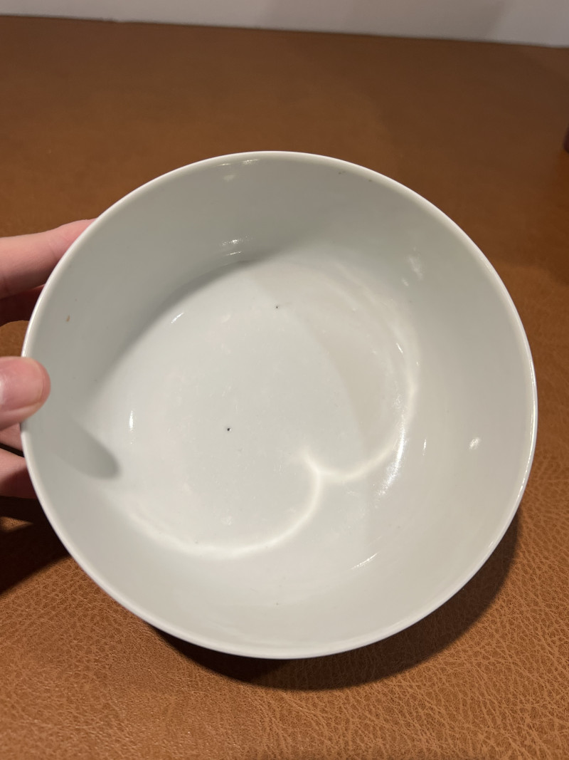 清道光 粉彩三多纹墩式碗 - 图6