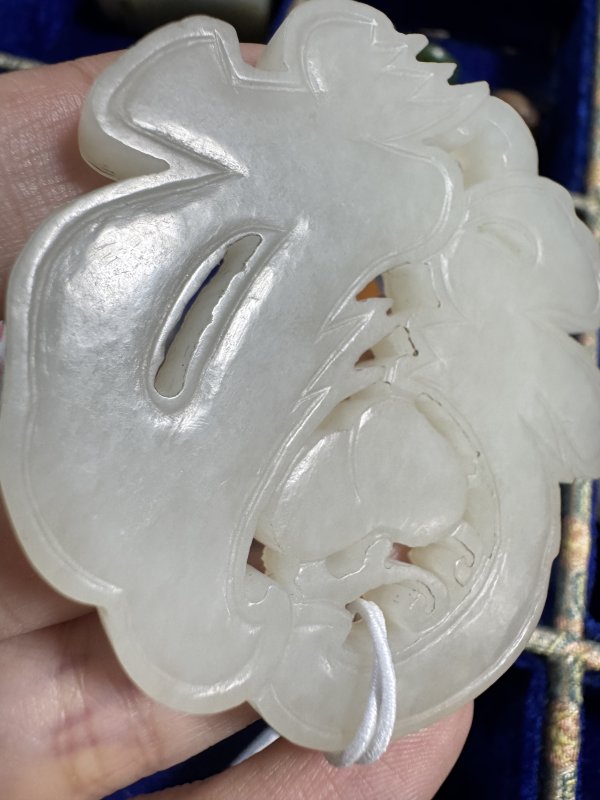 清 玉福寿双全纹牌 - 图7