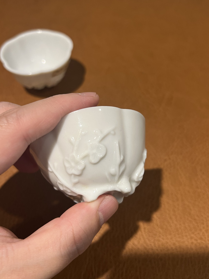 十七世纪 德化梅花杯一对 - 图3