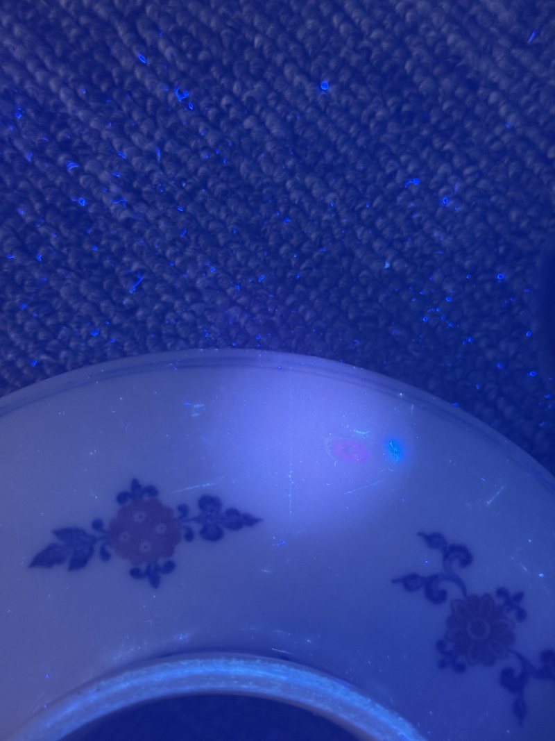 清乾隆 青花釉里红折枝花卉纹盏托 - 图10