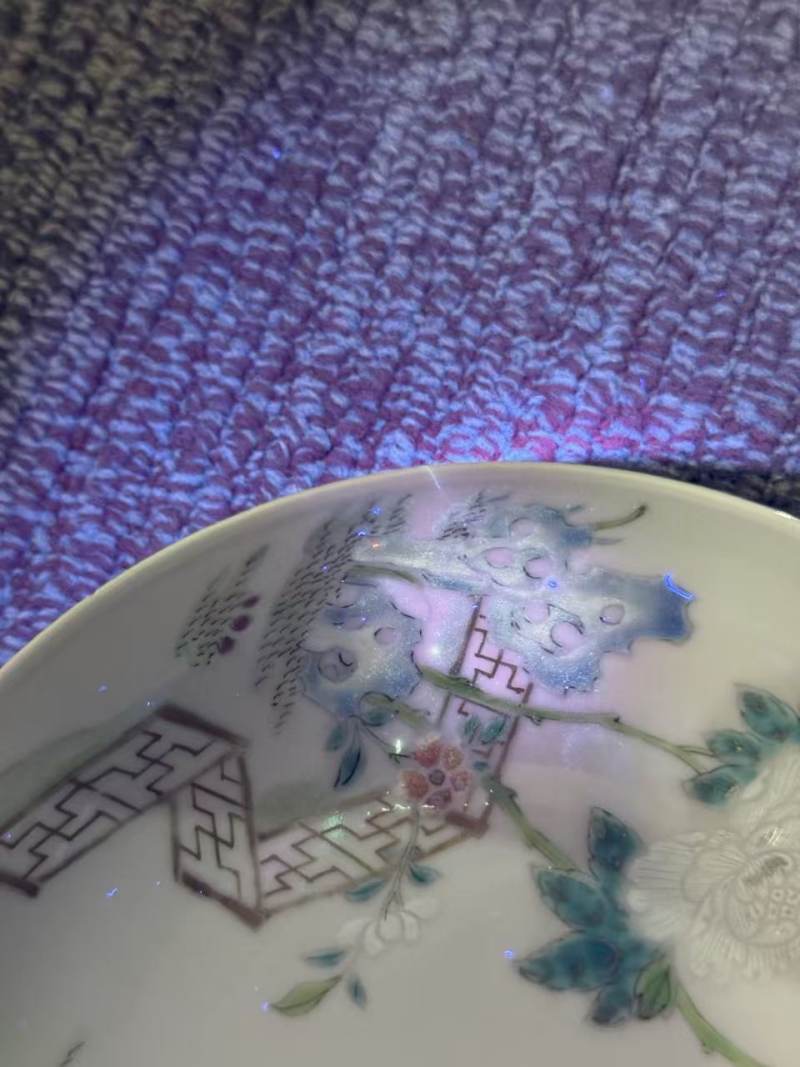 清雍正 粉彩花卉纹盘(一对) - 图13