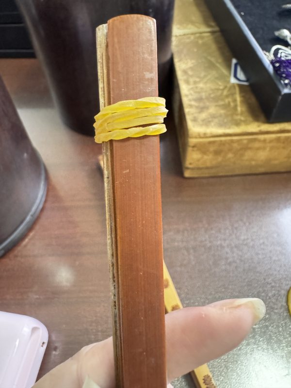清 仿梅竹扇骨、漆素面扇骨 - 图11