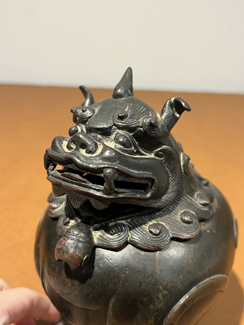 明 铜甪端香薰 - 图4