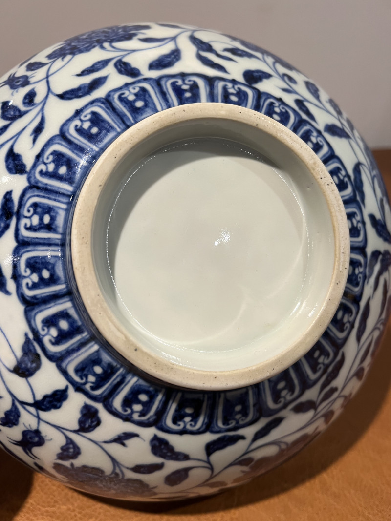 明宣德 青花缠枝莲纹大碗 - 图11
