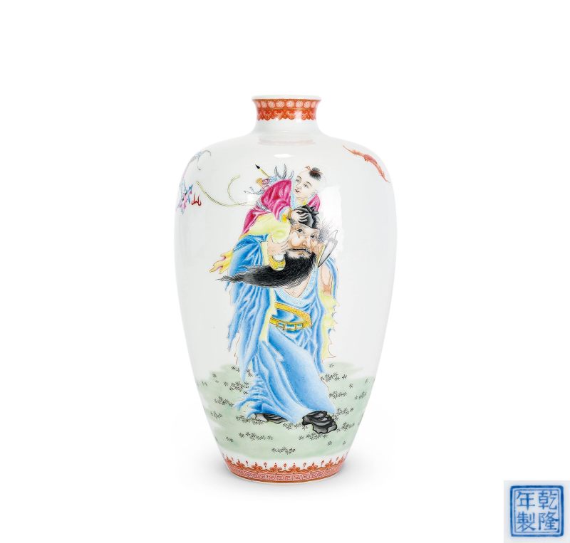 Lot822 民国 粉彩福在眼前赏瓶 - 图9