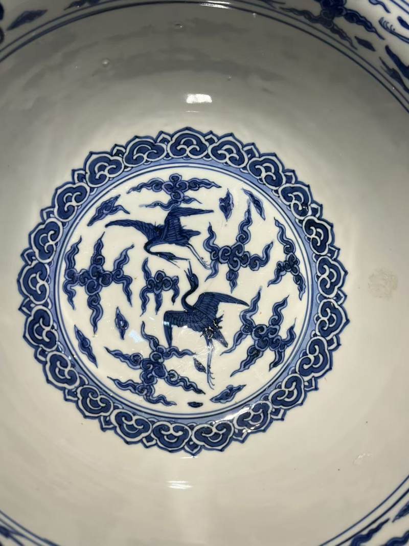 明万历 青花鱼藻纹大碗 - 图12