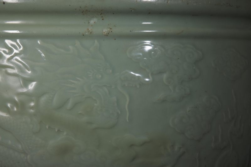 清雍正  江崖海水云龙纹画杠 - 图5