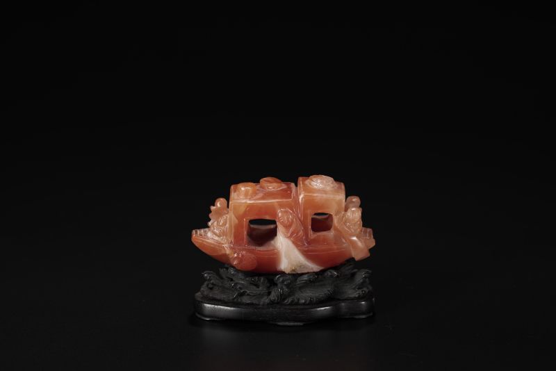 清  南红玛瑙一帆风顺 - 图3