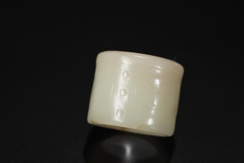 清  白玉三色扳指一组 - 图3
