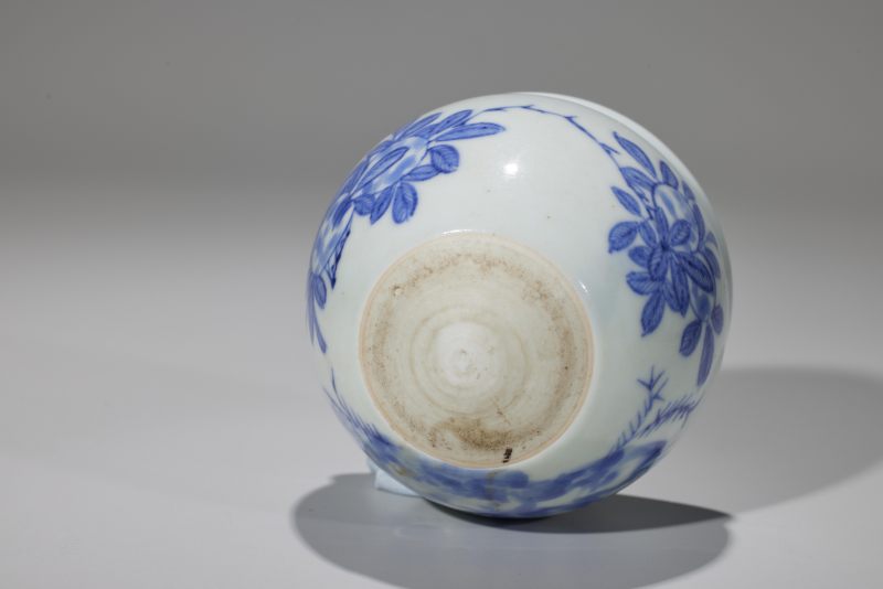 清康熙  青花瑞果纹鸡心水丞 - 图6