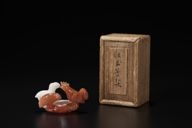清  南红玛瑙雕吉祥笔架 - 图7
