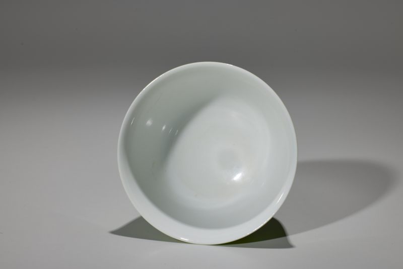 清光绪  苹果绿釉茶圆 - 图4