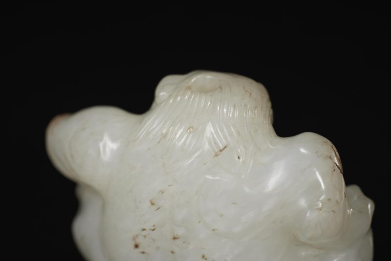 清  白玉熊 - 图5