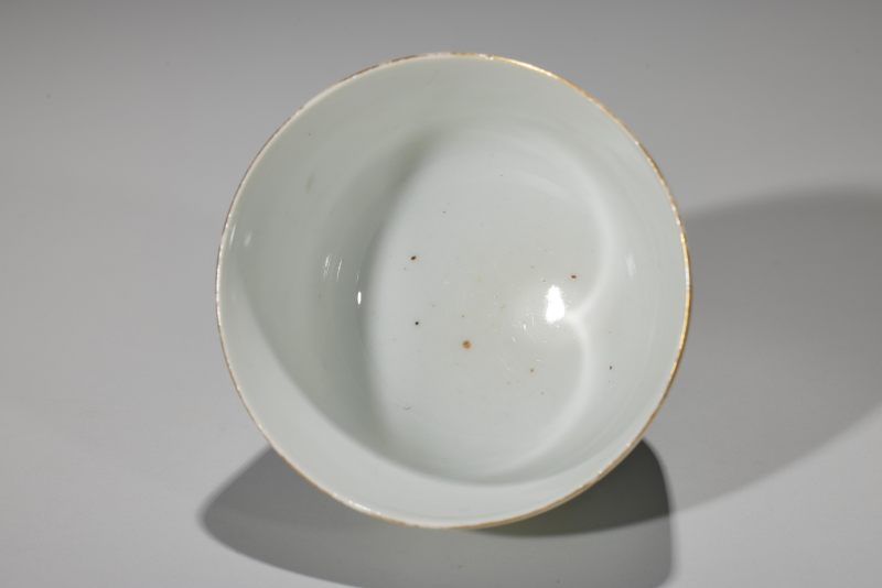 清同治  粉彩花鸟杯 - 图5