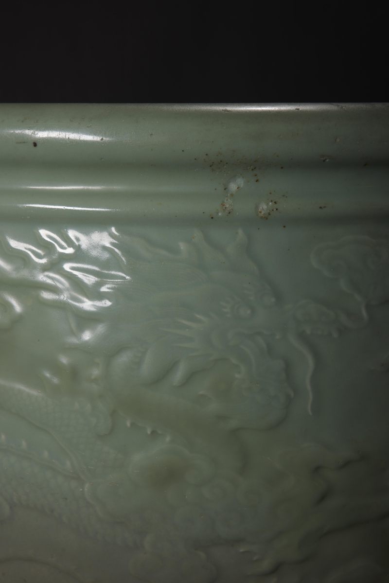 清雍正  江崖海水云龙纹画杠 - 图4