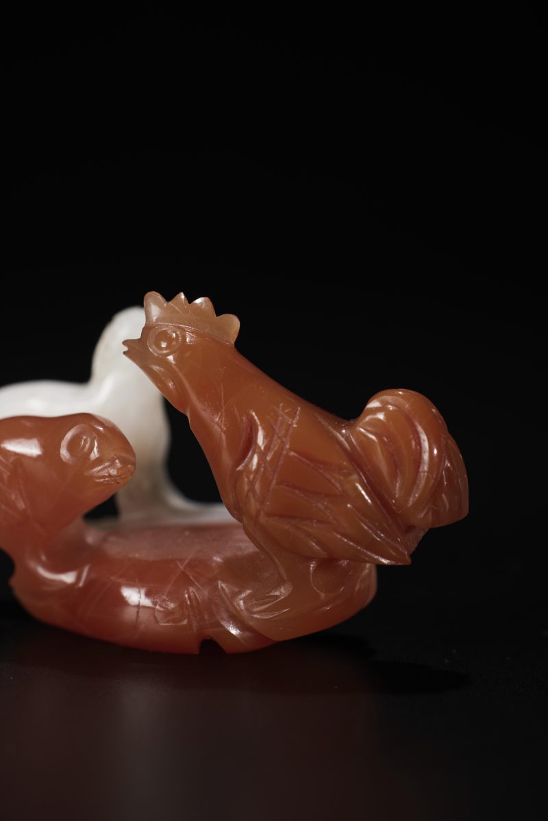 清  南红玛瑙雕吉祥笔架 - 图3