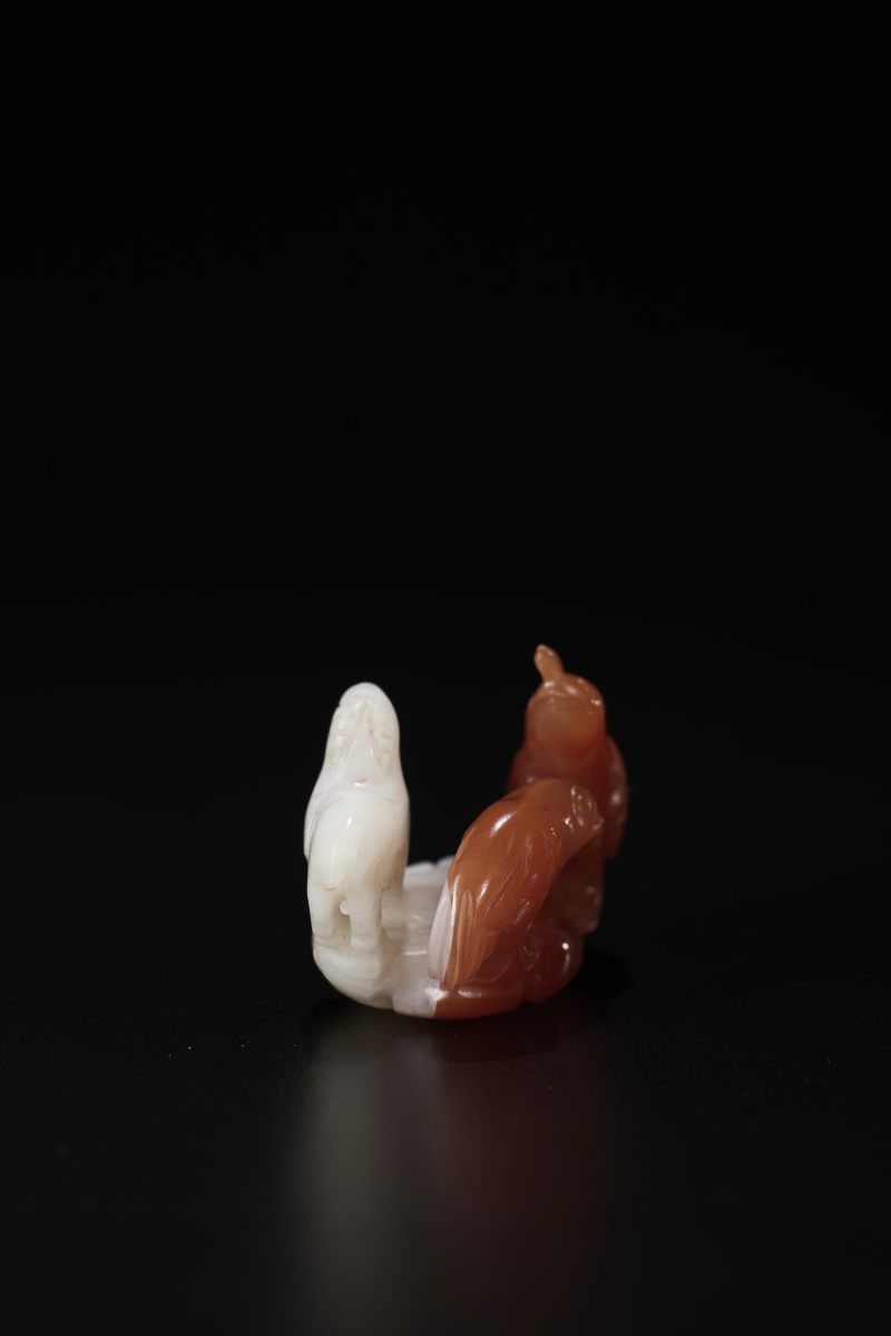 清  南红玛瑙雕吉祥笔架 - 图5