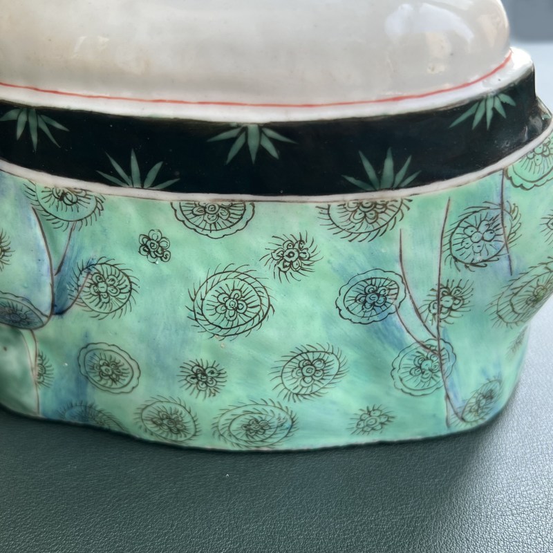 清雍正 粉彩瓷塑弥勒像 - 图15