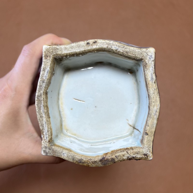 清中期 青花冰梅纹方瓶 - 图11