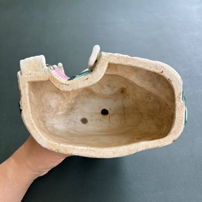 清雍正 粉彩瓷塑弥勒像 - 图7