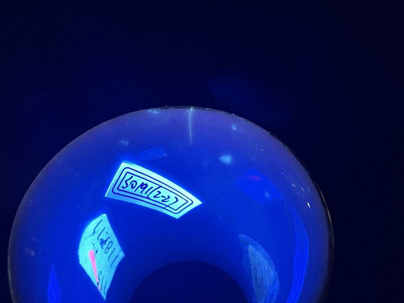 清光绪 宫粉地粉彩花鸟纹象耳尊一对 - 图20