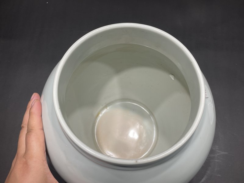 清晚期 青釉荷叶罐一对 - 图22