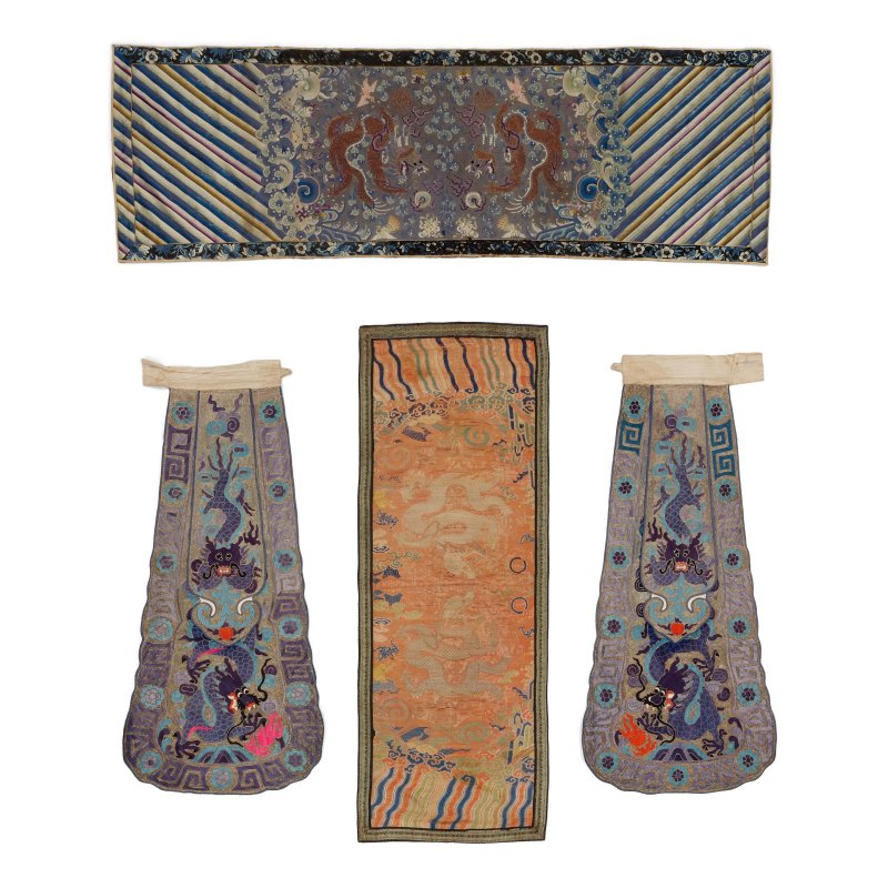 清至民國 各類織綉品一組八件 | A GROUP OF EIGHT MISCELLANEOUS TEXTILES