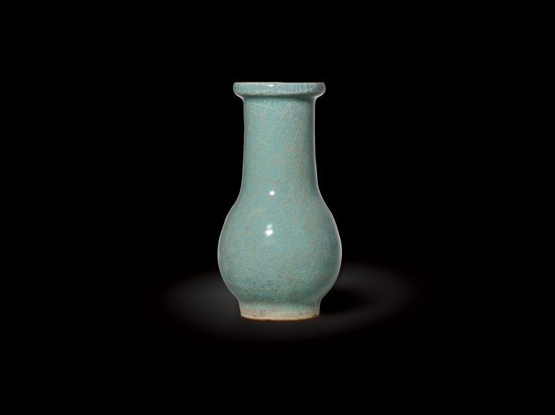 明 龙泉官粉青釉箸瓶（溪口窑）