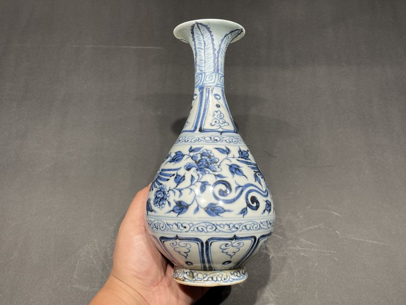 元 青花凤纹玉壶春瓶 - 图3