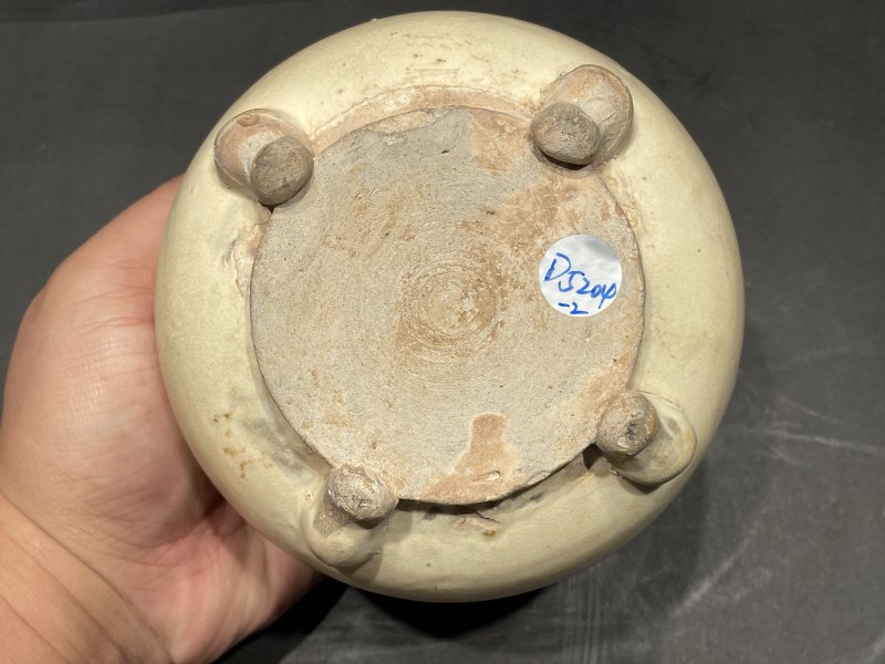 明 巩县窑白釉黄釉围棋罐一对 - 图9