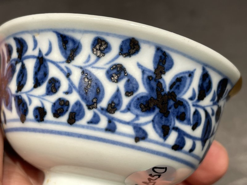 元 青花菊纹茶圆 - 图9