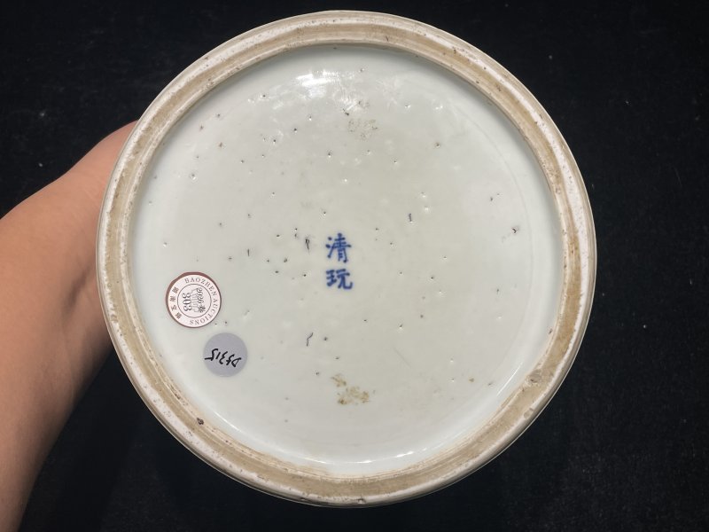 清康熙 青花昭君出塞图笔筒 - 图13