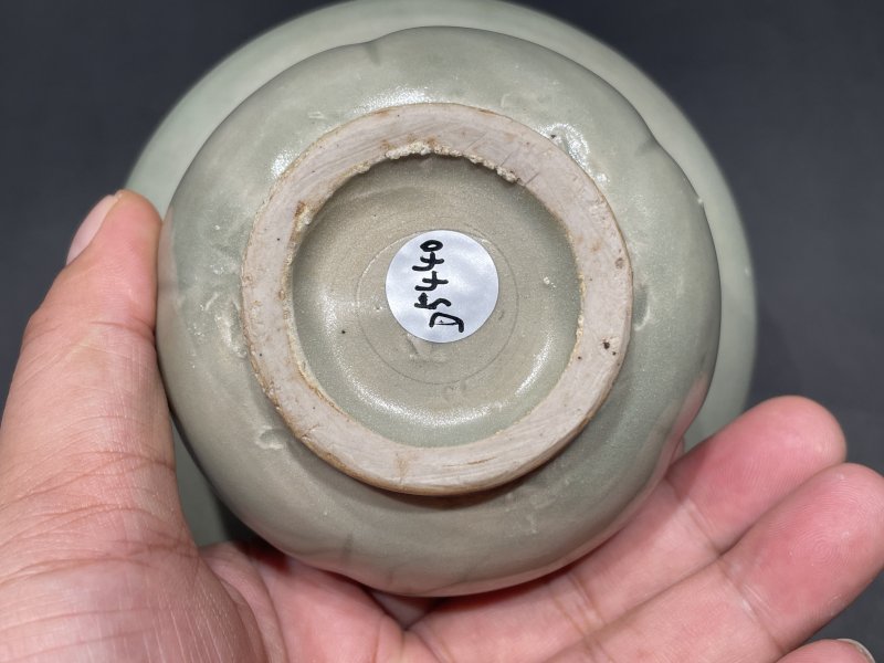 明 耀州窑青釉渣斗 - 图7