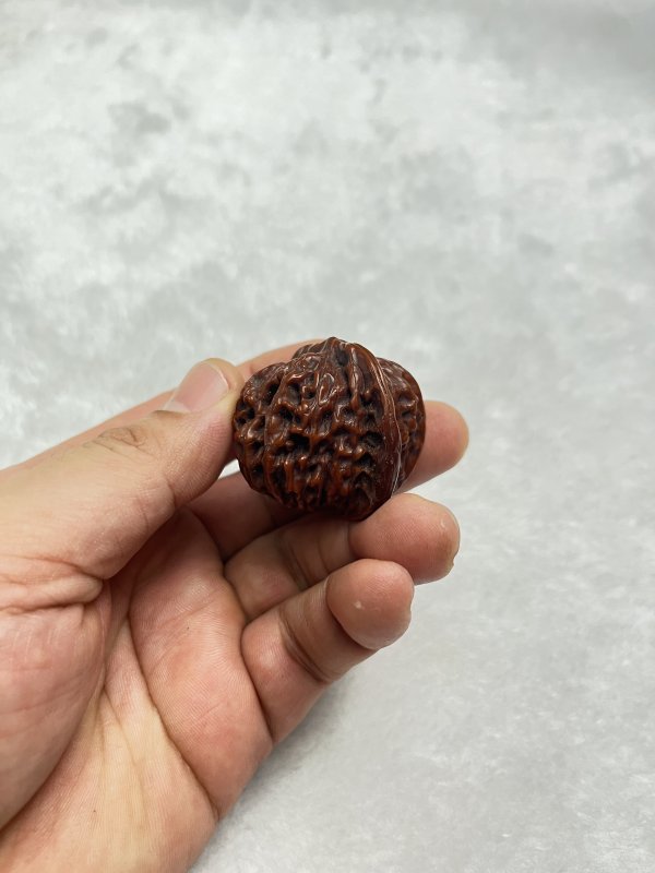 闷尖核桃手捻一对 - 图4