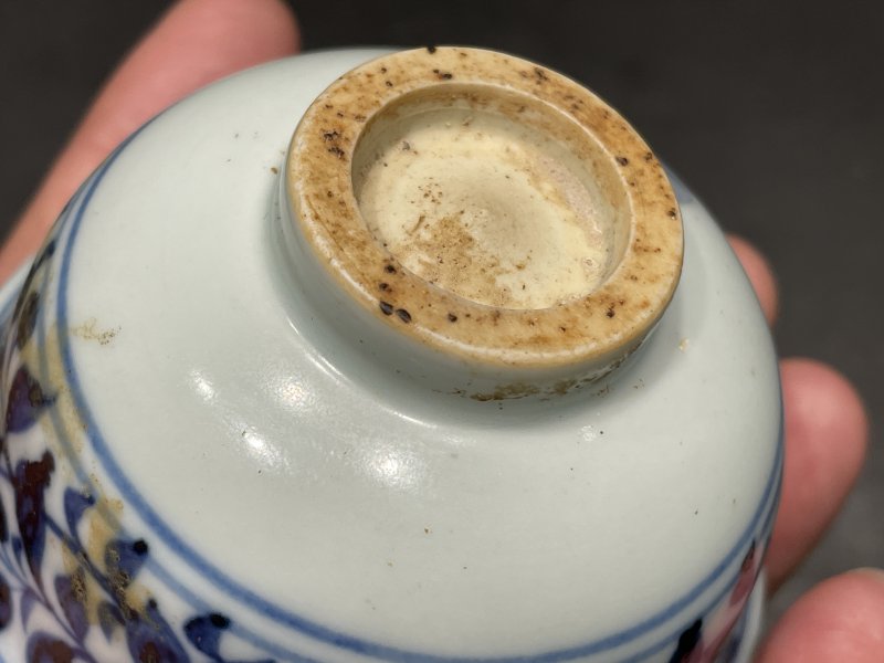 元 青花菊纹茶圆 - 图11