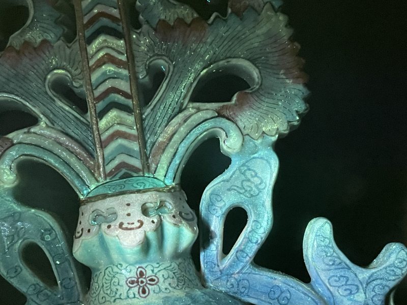 清乾隆 御制绿地洋彩描金八吉祥供器 - 图13