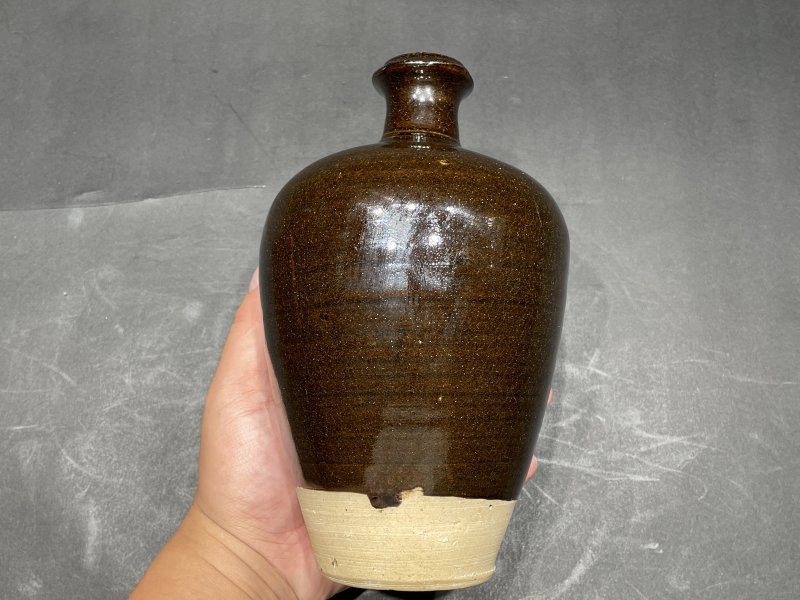 明 耀州窑黑釉梅瓶 - 图4