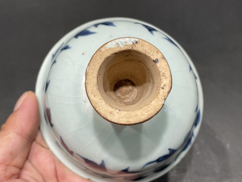 元 青花缠枝花卉高足杯 - 图10