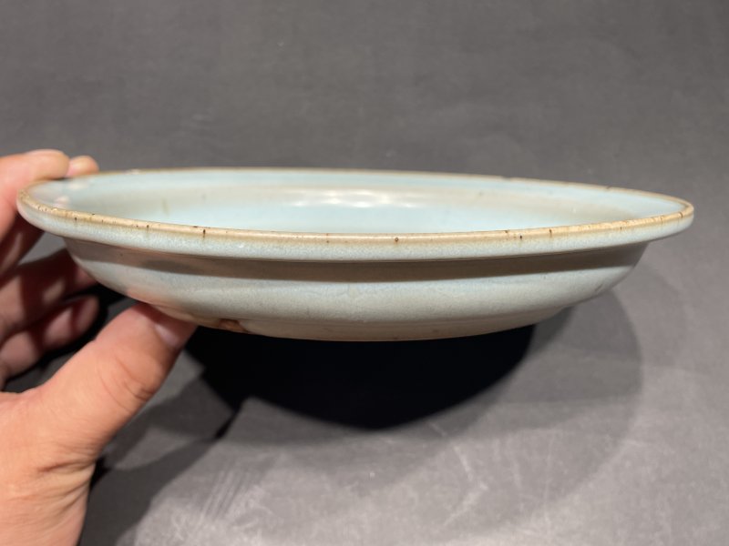 明 钧窑折沿盘 - 图6