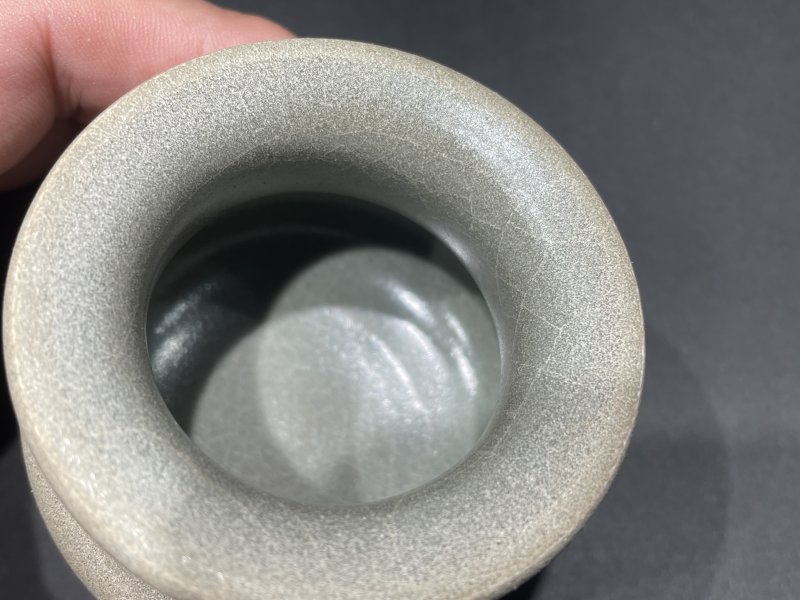 明 临汝窑青釉炉 - 图6