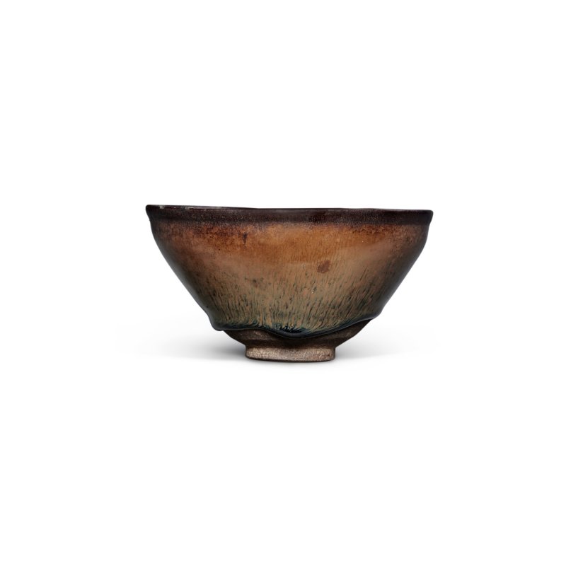 南宋 建窰黑釉兔毫紋茶盞 - 图4