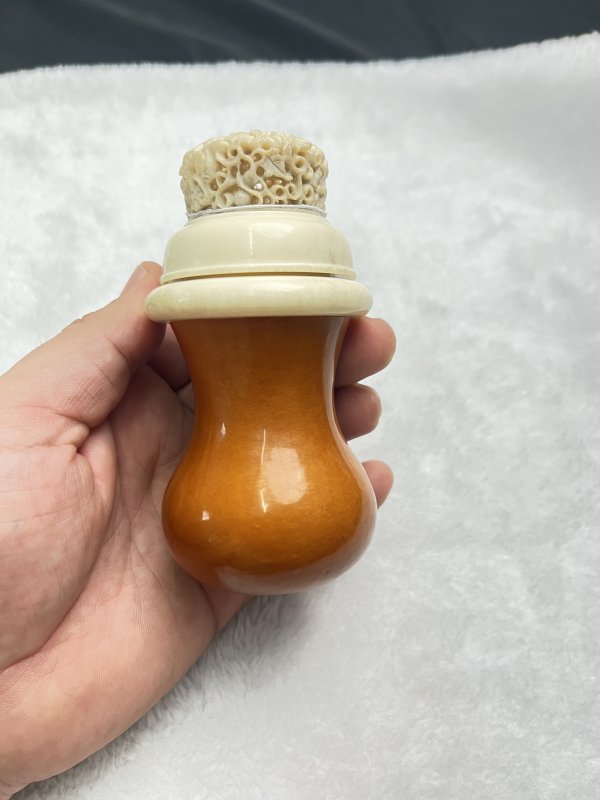 匏制素面荸荠形虫具 - 图6