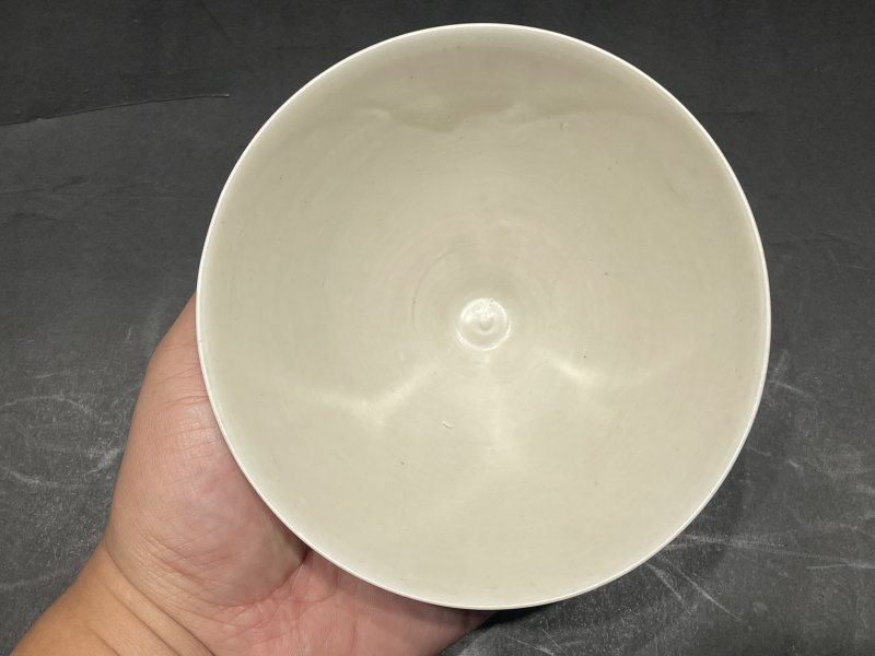 明 定窑斗笠盏 - 图6