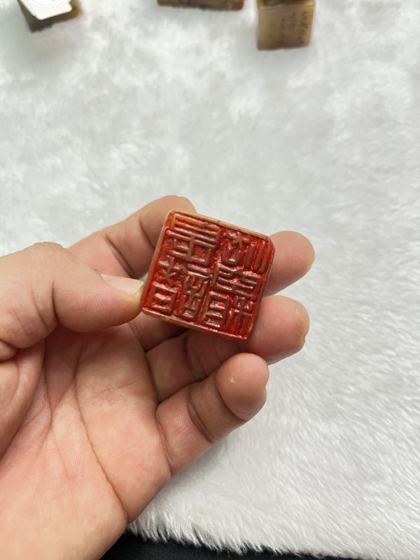 龙、瓜果钮石印章一组 - 图10