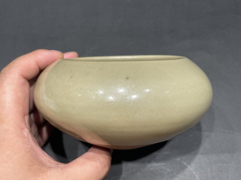 明 耀州窑青釉钵 - 图2
