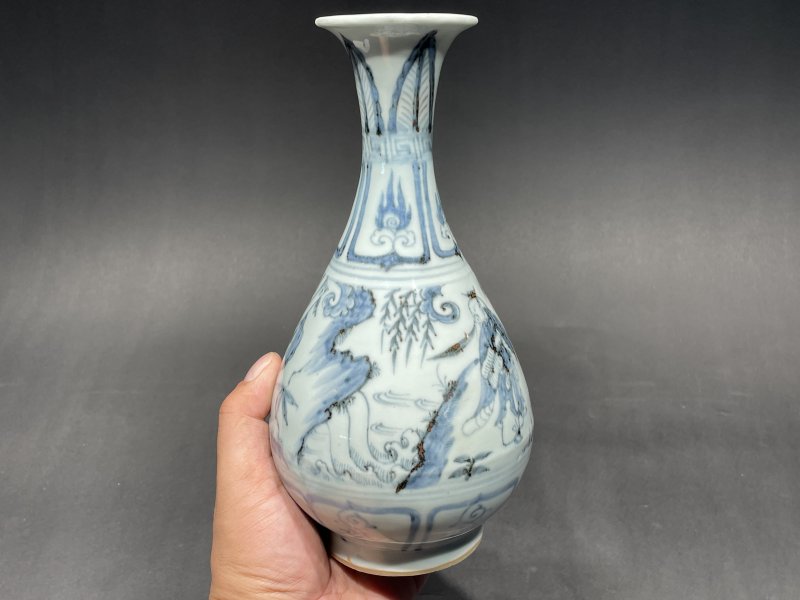 元 青花八仙人物玉壶春瓶 - 图3