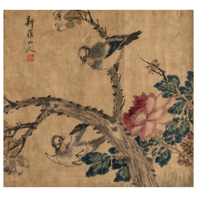 （款）華喦 花鳥 設色紙本 冊頁鏡心四幀 | AFTER HUA YAN - 图3