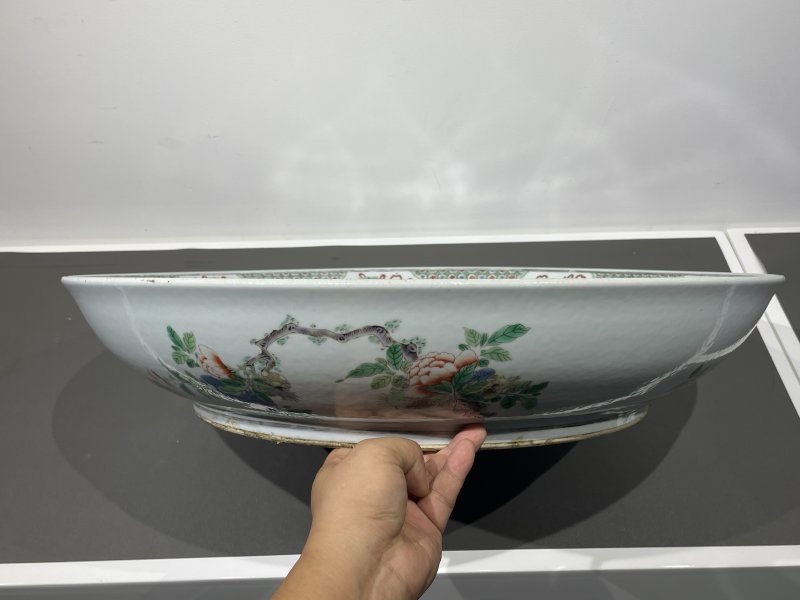 清咸丰 五彩“周处斩蛟”人物故事大盘 - 图7